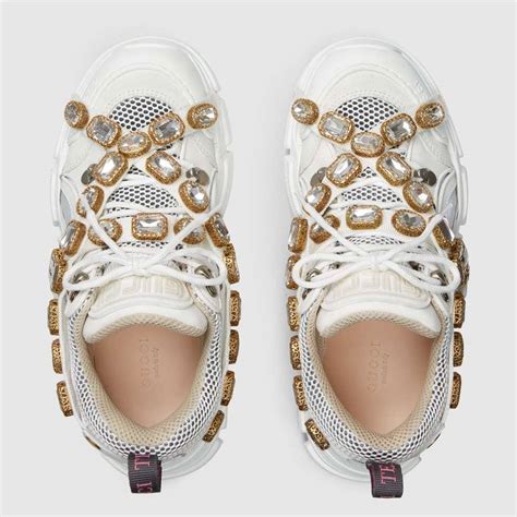 gucci flashtrek sneaker with removable crystals price|Gucci flashtrek diamond.